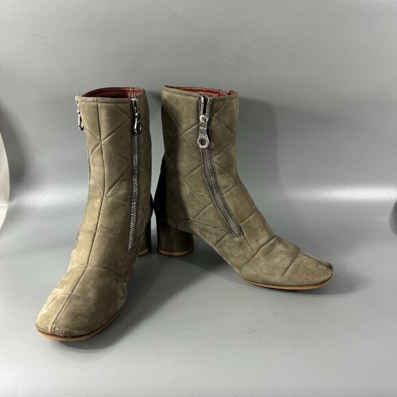 Marc Jacobs Suede Ankle Moto Boots, Size 38.5 - Picture 1 of 14